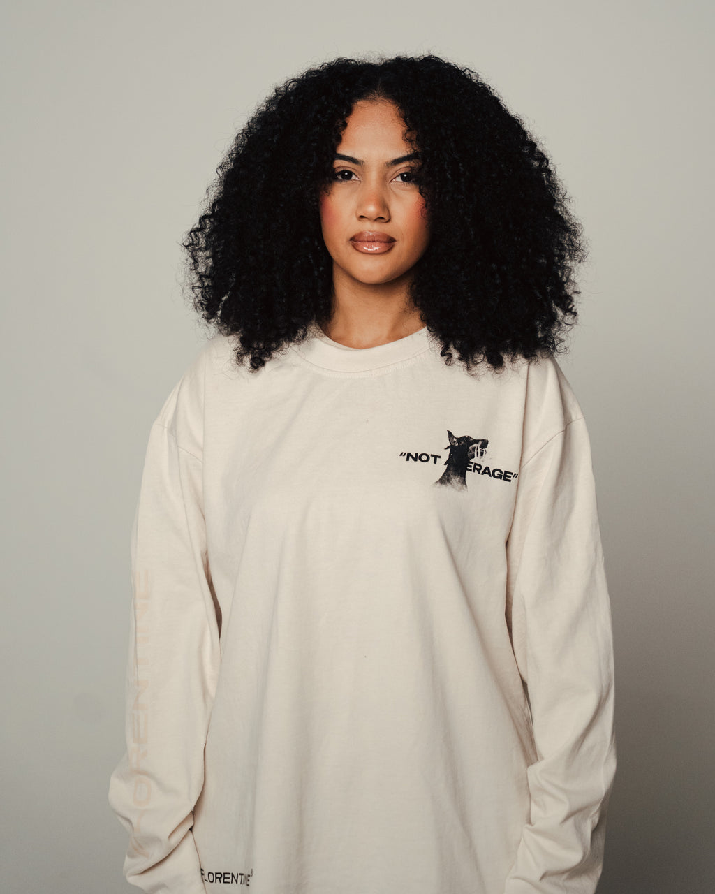 White long shirt- Not Average